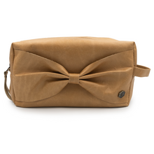 Load image into Gallery viewer, Maxine toiletry bag with a chic bow design, perfect for travel
