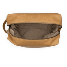 Load image into Gallery viewer, Interior of the Maxine toiletry bag with polly-cotton lining and ample storage space
